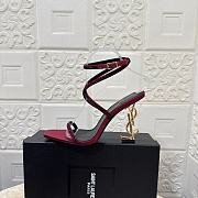 	 YSL Opyum 110 crystal-embellished red sandals - 6