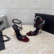 	 YSL Opyum 110 crystal-embellished red sandals - 5