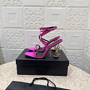 	 YSL Opyum 110 crystal-embellished pink sandals - 5
