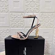 	 YSL Opyum Heeled Sandals In Beige - 6