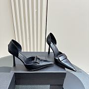 YSL Black 110mm D'Orsay Pumps - 1