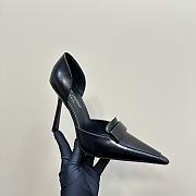 YSL Black 110mm D'Orsay Pumps - 3