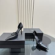 YSL Black 110mm D'Orsay Pumps - 6