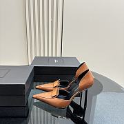 	 YSL Brown 110mm D'Orsay Pumps - 4