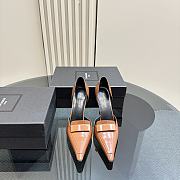 	 YSL Brown 110mm D'Orsay Pumps - 3