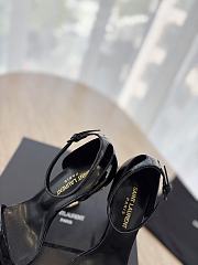 	 YSL Opyum Ankle Strap Sandal In Black Patent - 5