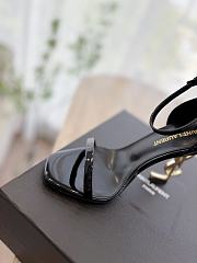 	 YSL Opyum Ankle Strap Sandal In Black Patent - 4