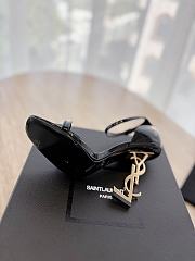 	 YSL Opyum Ankle Strap Sandal In Black Patent - 2