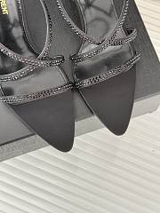 YSL Black 110mm crystal-embellished Sandals - 5