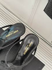 YSL Black 110mm crystal-embellished Sandals - 2