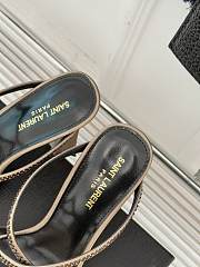 	 YSL Beige 110mm crystal-embellished Sandals - 6