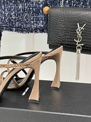 	 YSL Beige 110mm crystal-embellished Sandals - 5