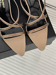 	 YSL Beige 110mm crystal-embellished Sandals - 3