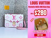 Louis Vuitton New Pochette Métis MM Rose Leather M23055 Bag - 1