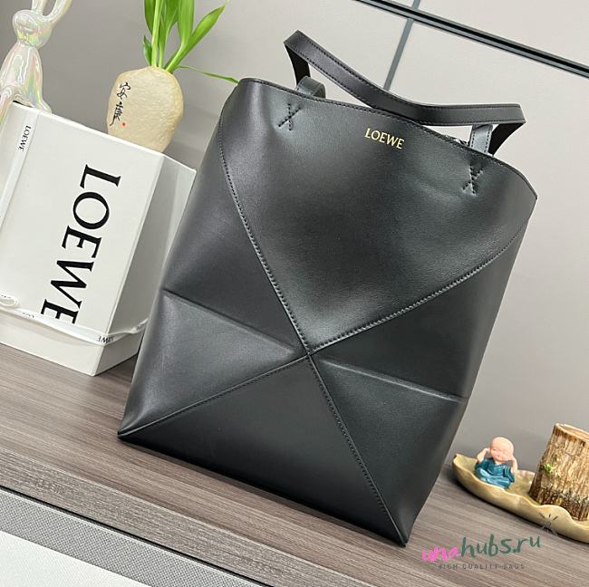 Loewe Medium Puzzle Fold tote in shiny calfskin - 25.5*14.5*31.5cm - 1