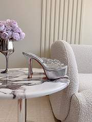 Christian Louboutin o1s1wg110325 Degraqueen Alta 130 in Silver  - 5