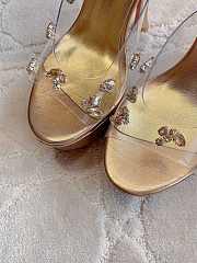 	 Christian Louboutin o1s1wg110325 Degraqueen Alta 130 in Gold - 4