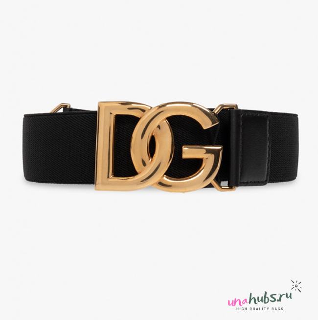 Dolce & Gabbana Elastic belt with logo - Width 4cm - 1