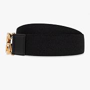Dolce & Gabbana Elastic belt with logo - Width 4cm - 4