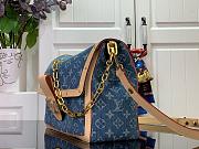 Louis Vuitton Dauphine Soft GM in Blue Denim - 28x20x11cm - 6