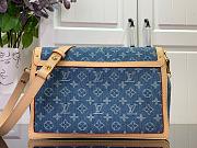 Louis Vuitton Dauphine Soft GM in Blue Denim - 28x20x11cm - 2