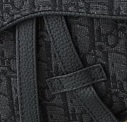 Dior Saddle Bag in Black Dior Oblique Jacquard 26 x 19 x 4.5cm - 2