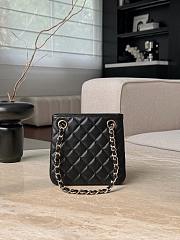 Chanel Mini Tote Black Caviar Bag - 16x15x10cm - 3