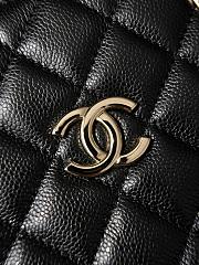 Chanel Mini Tote Black Caviar Bag - 16x15x10cm - 2