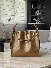 	 Chanel 25 Bag Gold Metallic grained calfskin - 30x40x15cm - 5