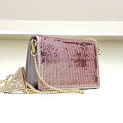 Prada Sequined card holder with shoulder strap - 11.5×8×4.5 - 3