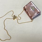 Prada Sequined card holder with shoulder strap - 11.5×8×4.5 - 2