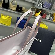 PRADA Mesh Paillettes Spazzolato Logo Tote Alabastro - 36×30×10cm - 3