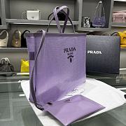 	 PRADA Mesh Paillettes Spazzolato Logo Tote Purple - 36×30×10cm - 3