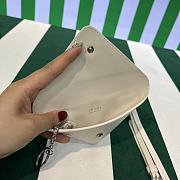 Prada White Leather Pouch with Neck Strap - 16.5×12cm - 2