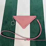 	 Prada Pink Leather Pouch with Neck Strap - 16.5×12cm - 1