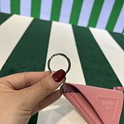 	 Prada Pink Leather Pouch with Neck Strap - 16.5×12cm - 6