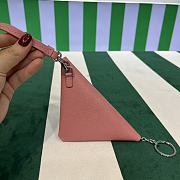 	 Prada Pink Leather Pouch with Neck Strap - 16.5×12cm - 4