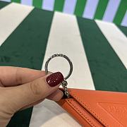 	 Prada Orange Leather Pouch with Neck Strap - 16.5×12cm - 6
