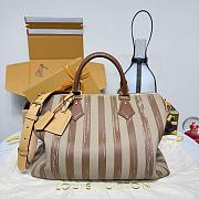 Louis Vuitton 40 Brown stripes Speedy - 1