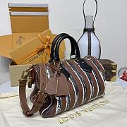 Louis Vuitton Brown stripes Speedy - 32*18*22.5cm - 5
