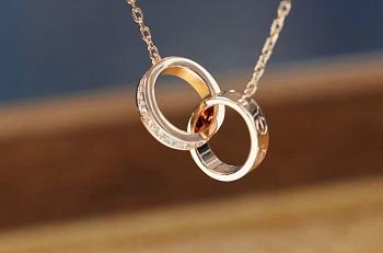 Cariter Love Pendant Half Paved