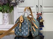 	 Louis Vuitton Speedy P9 Crocodile In Blue - 25 x 15 x15 - 5