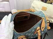 	 Louis Vuitton Speedy P9 Crocodile In Blue - 25 x 15 x15 - 2