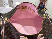 Louis Vuitton Keepall Bandoulière 45 Monogram Canvas With Pink Strap - 27 x 20 x 45 - 5