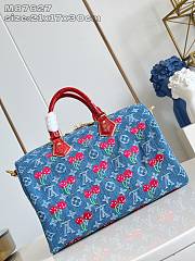 Louis Vuitton x Takashi Murakami Cherry Speedy 30 Denim Monogram Cerise - 21 x 17 x 30cm - 2