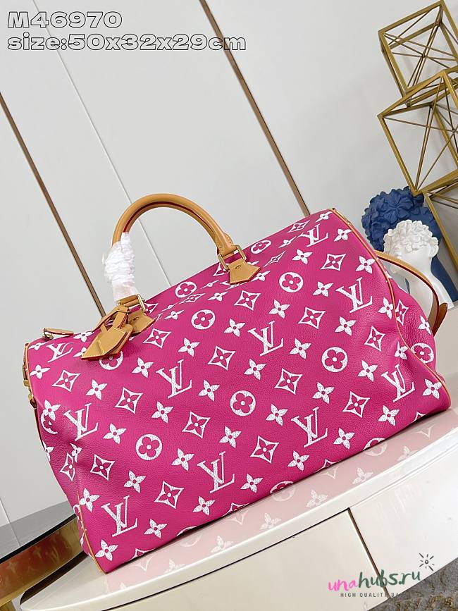 Louis Vuitton Speedy P9 Bandoulière 50 Autres Cuirs Monogram Pink - 50 x 32 x 29  - 1
