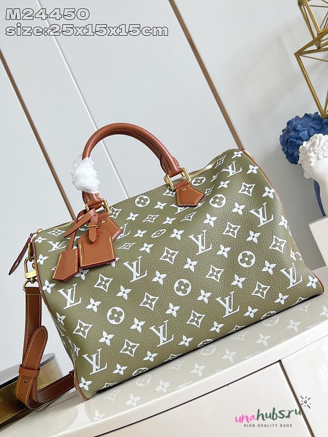 	 Louis Vuitton Speedy P9 Bandoulière 40 Autres Cuirs Monogram Green - 40 x 26 x 23cm - 1