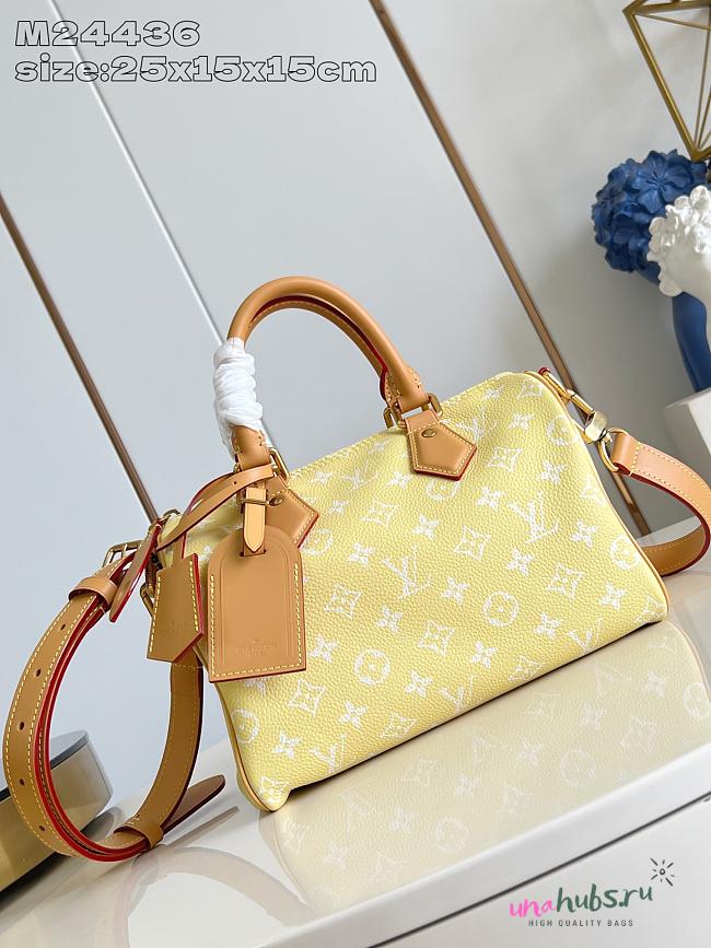 Louis Vuitton speedy P9 yellow leather bandouliere 25 01 - 1