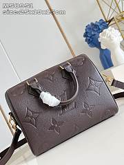 Louis Vuitton Speedy 25 Chocolate Bandouliere Monogram Empreinte - 6