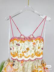 Zimmermann Floral Cami Tiered Ruffle Hemdress - 3